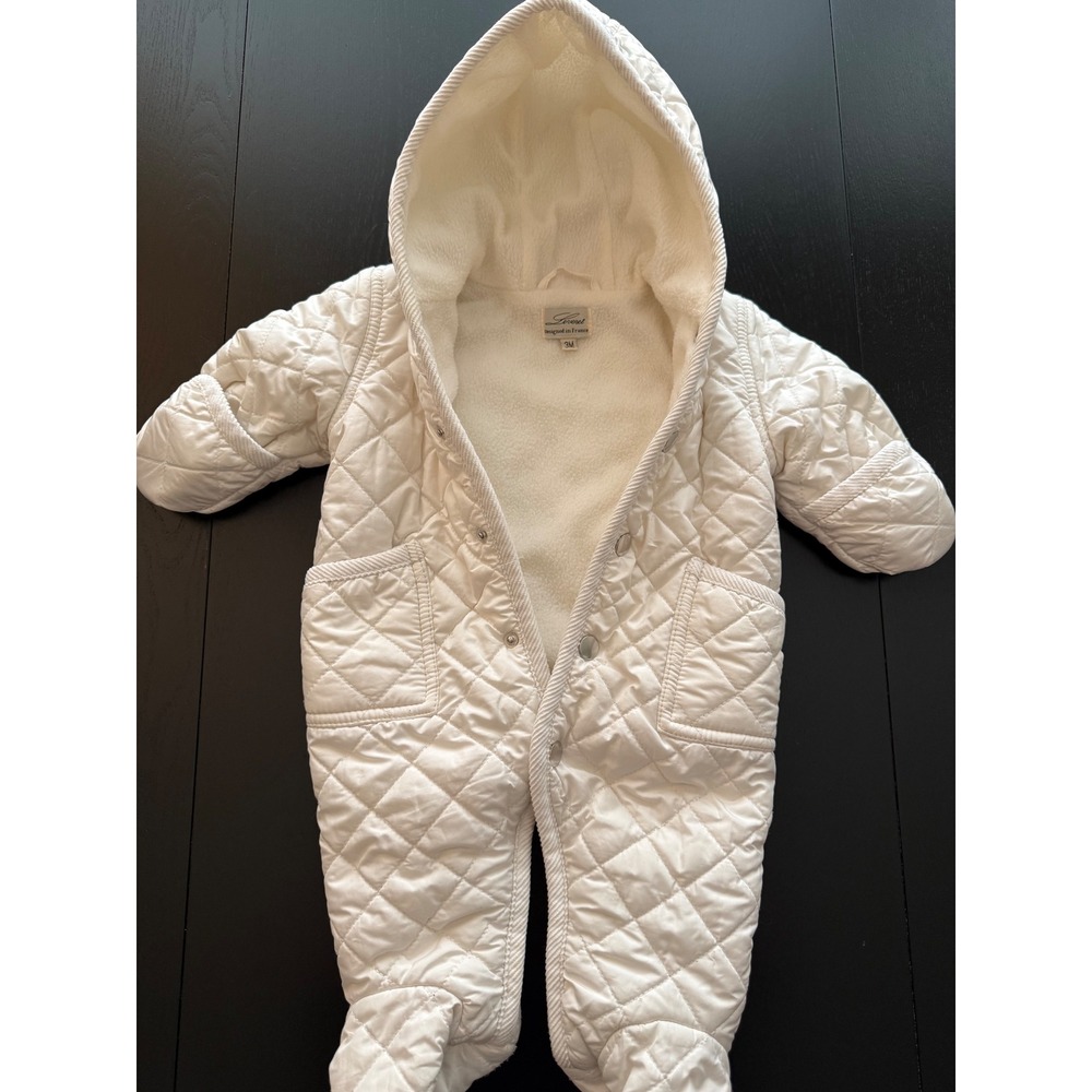 Leveret Whipette Quilted Baby Bunting Snowsuit 3-mths Cozy Fleece‎ Lined w/Hood